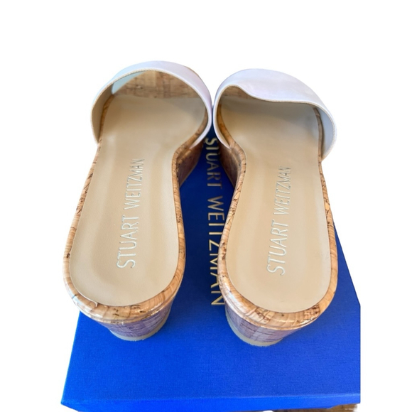 Women's Size 10.5 Stuart Weitzman Summer Wedge Sandals, Wisteria Lavender NIB - Picture 5 of 11